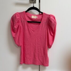 Nation LTD Pink Short Sleeve Top
